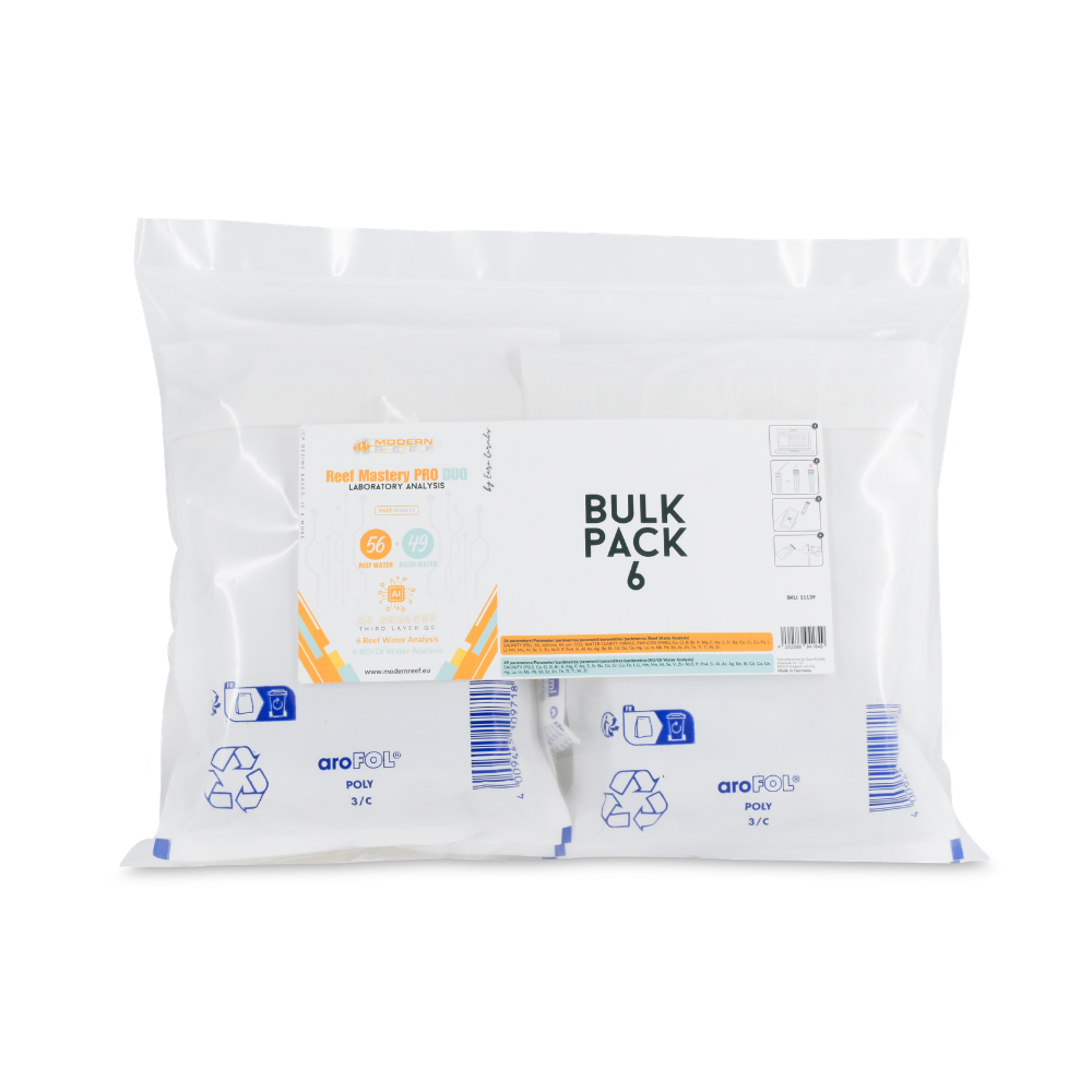 Reef Mastery PRO DUO 6-SET (6 Reef Water Analysis Pro + 6 RO/DI Water Analysis Pro)